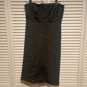 Striped Strapless Dress